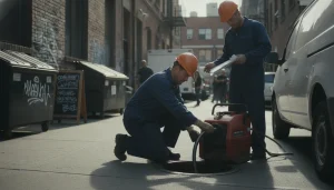 Grand Terrace Plumber coordinating emergency support with scheduled commercial drain cleaning to reduce downtime